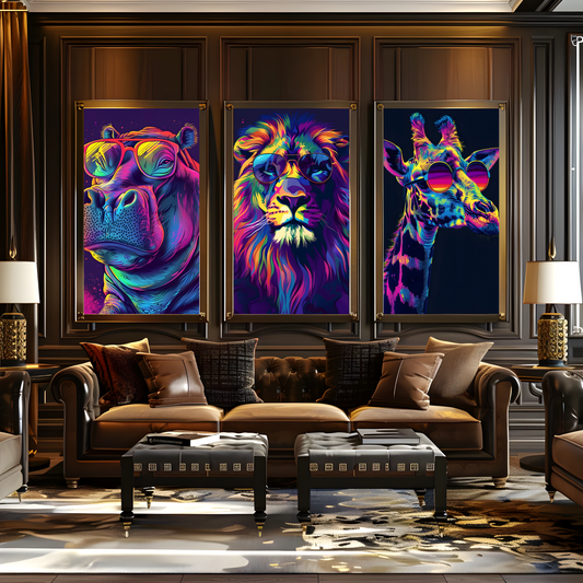 Set Of 3 | Psychedelic Collection A3 Sized Posters For Home And Office Decor