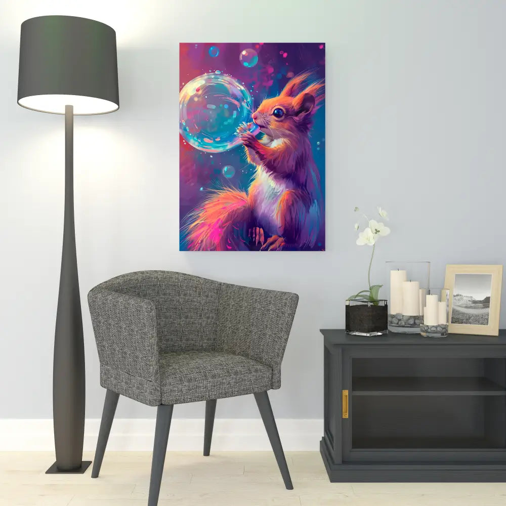 Bubblee Squirrel | Poster For Home And Office Decor