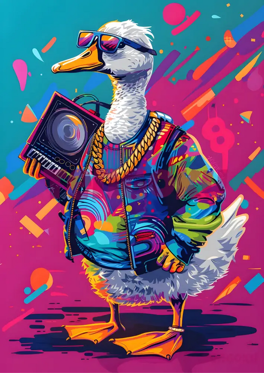 Dj Duckie | Poster For Home And Office Decor