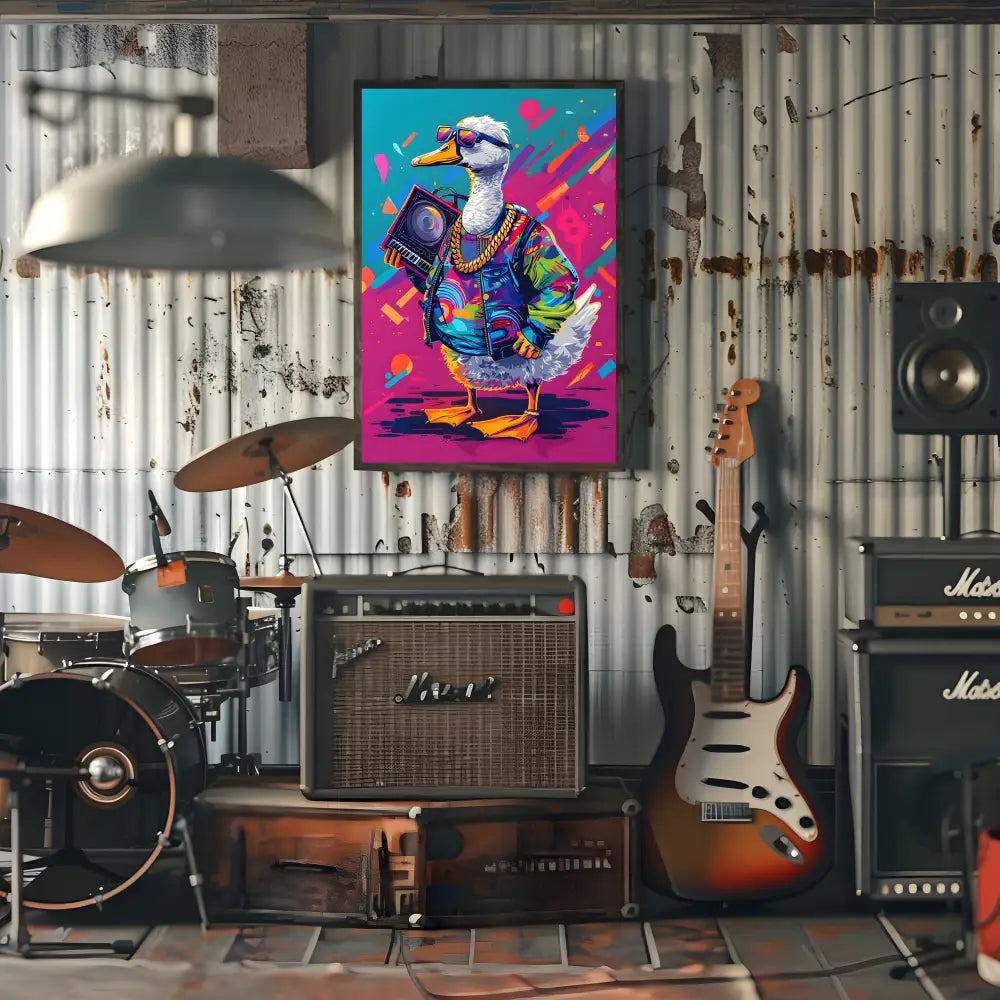 Dj Duckie | Poster For Home And Office Decor