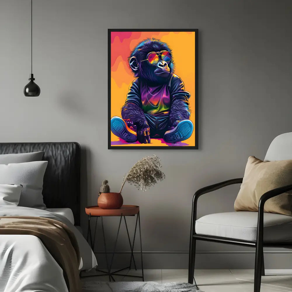 Gangster Chimp | Poster For Home And Office Decor