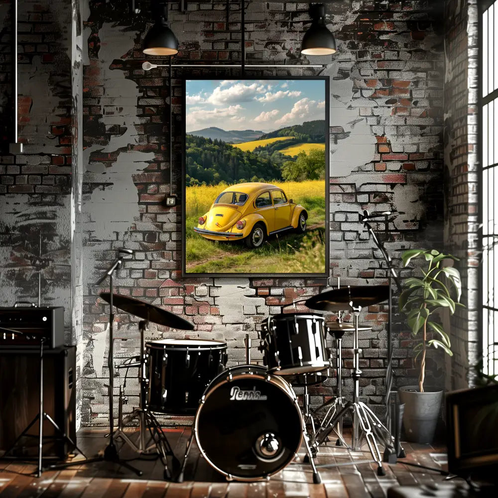 Vw Beetle | Poster For Home And Office Decor
