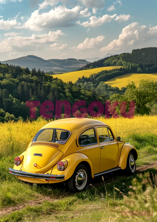Vw Beetle | Poster For Home And Office Decor