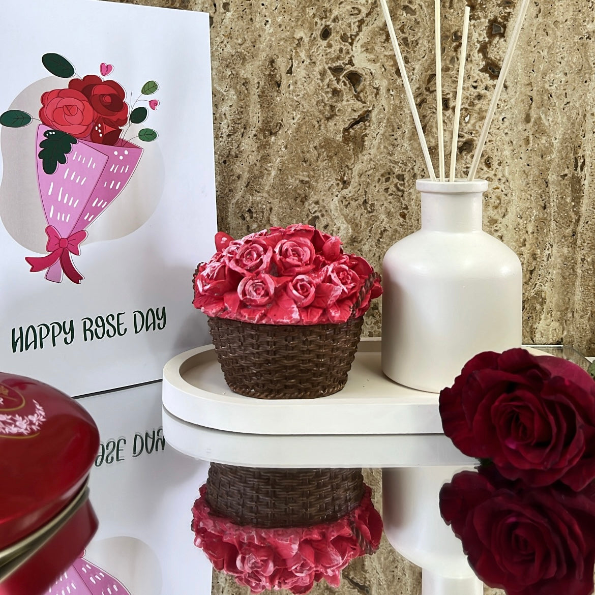 Rose Day Gift Bundle | Valentine's gifting set | Tengoku | Home and office decor