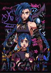 Powder and Jinx | Arcane Poster | Anime Posters | Tengoku