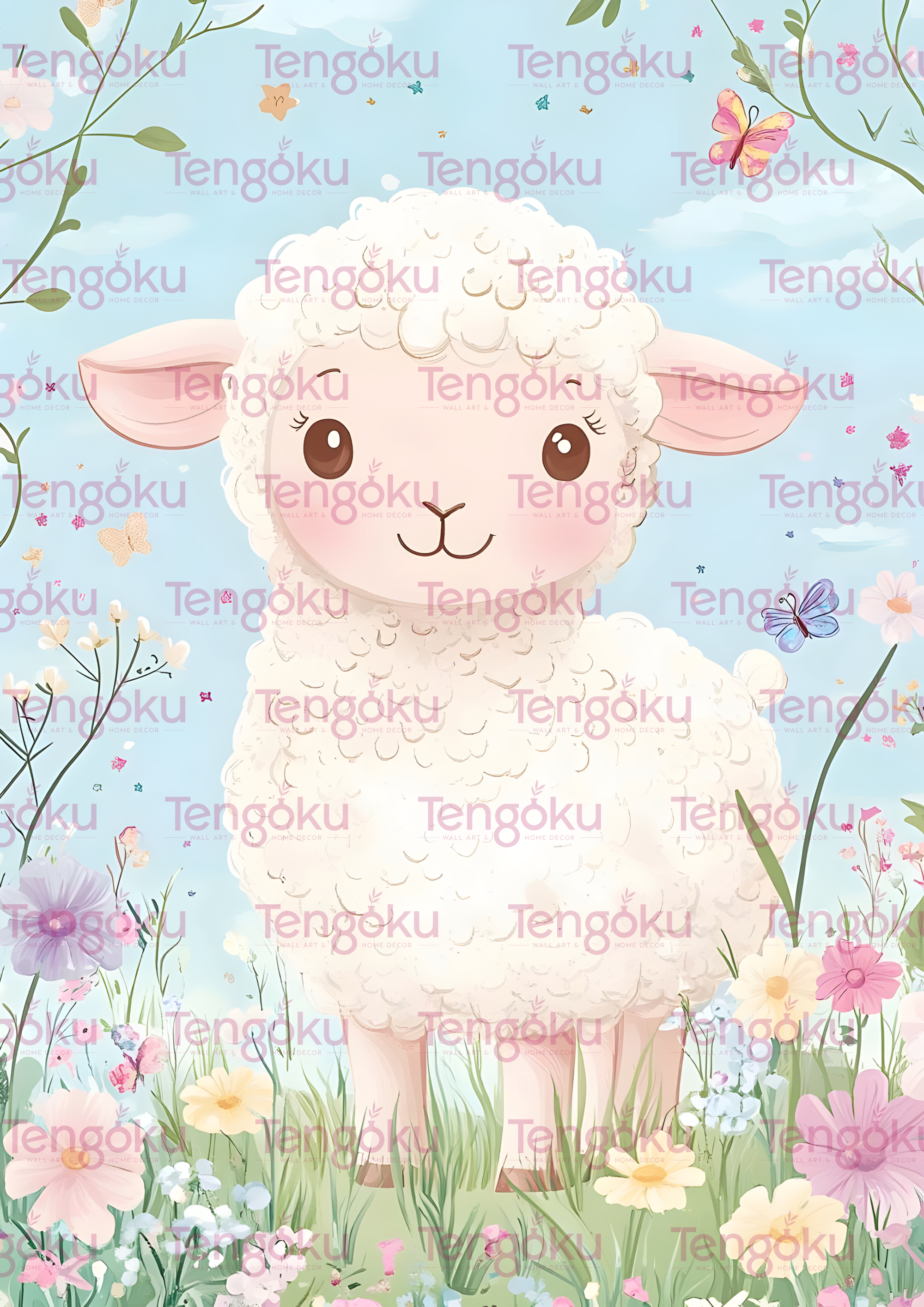 Baby Sheep | Nursery Decor Posters | Tengoku