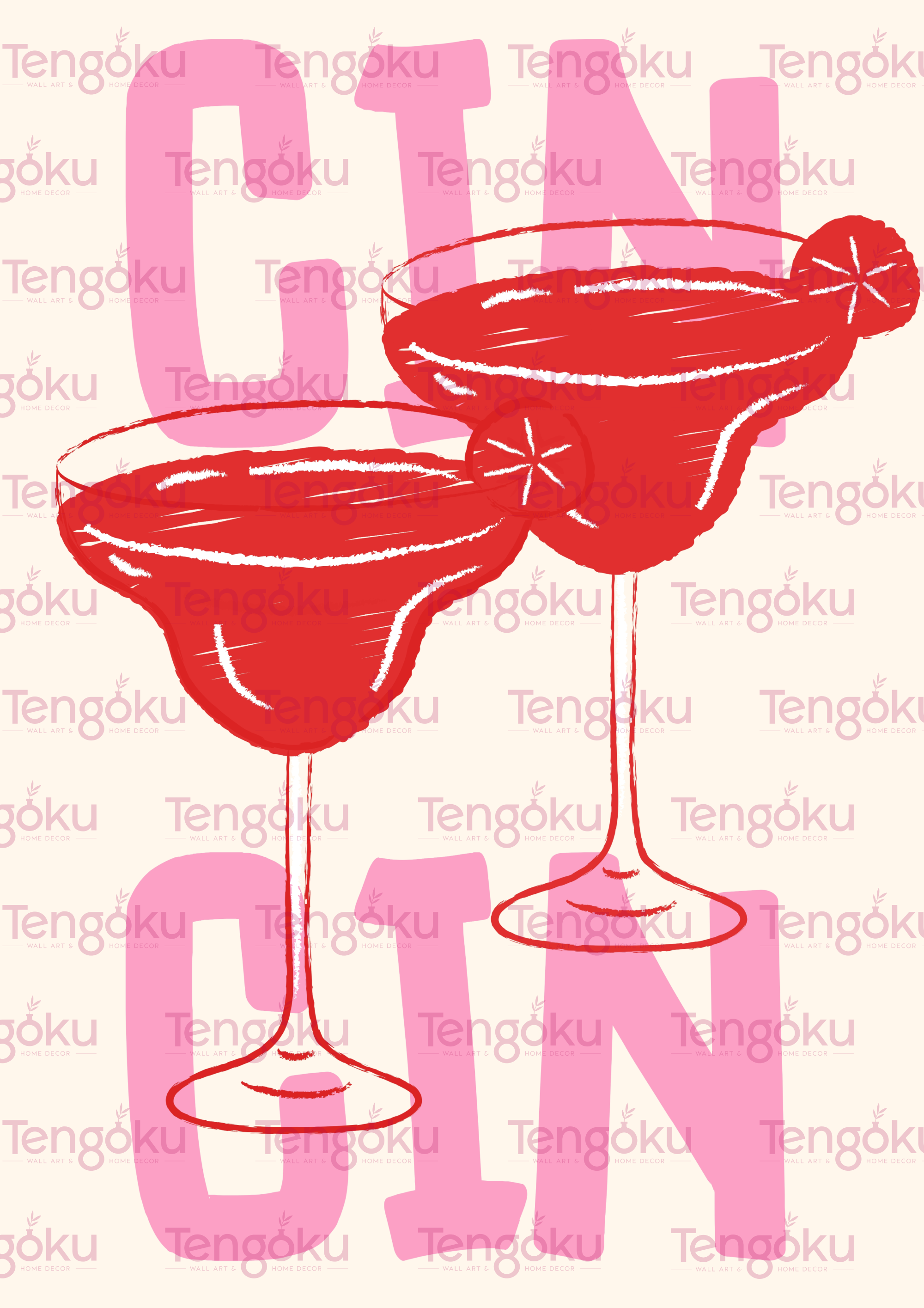Cin Cin | Kitchen Decor Posters | Tengoku