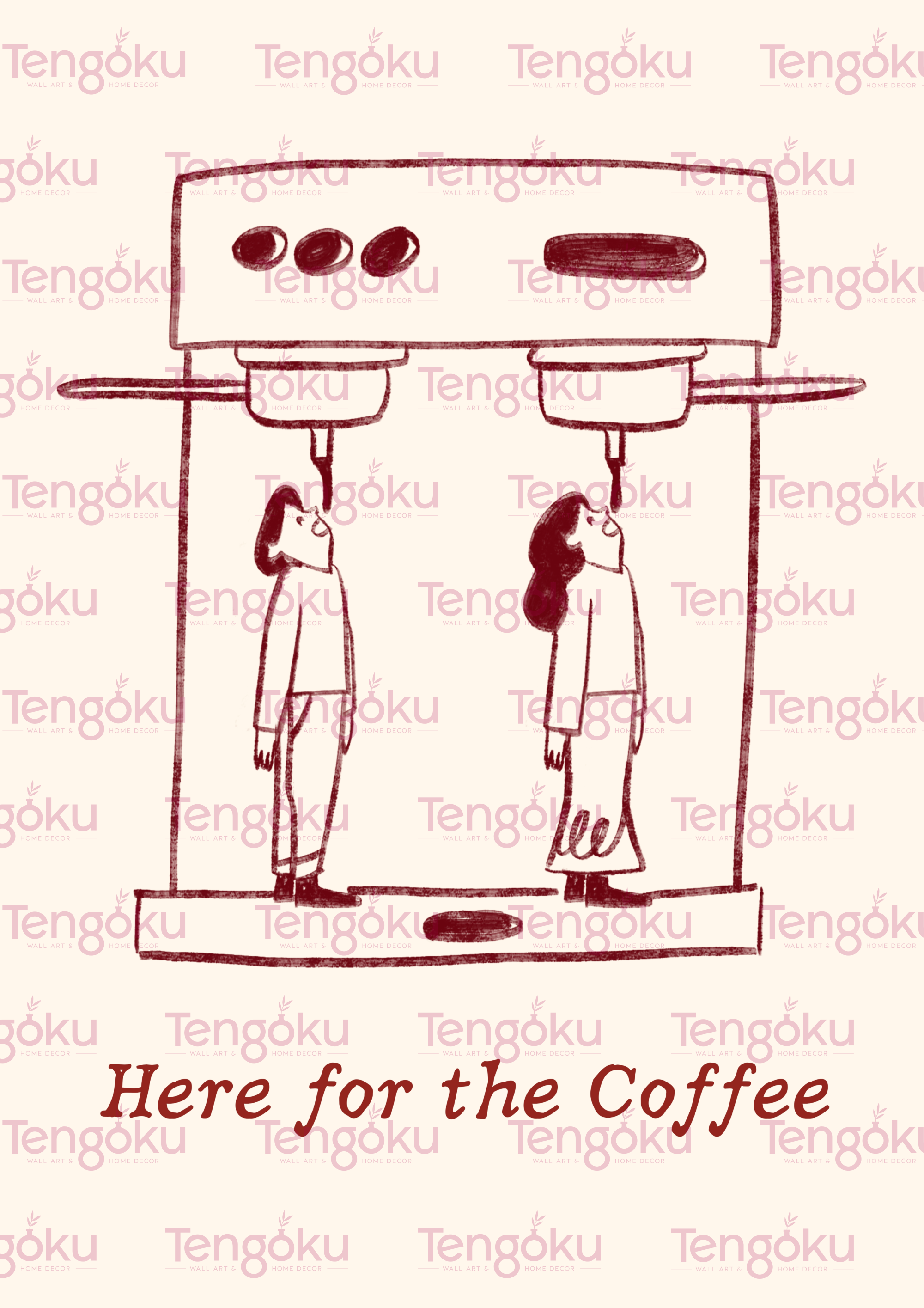 Coffee People | Kitchen Decor Posters | Tengoku