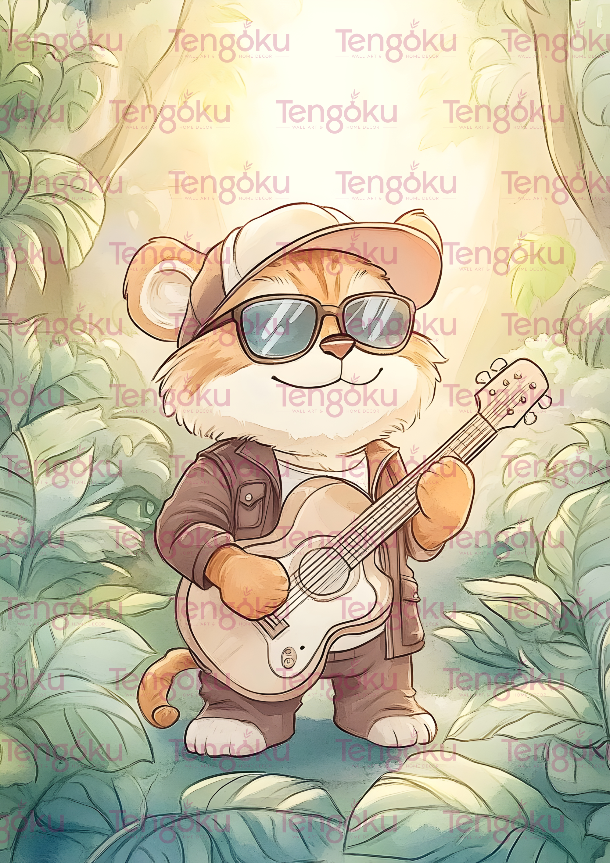 Cool Tiger | Nursery Decor Posters | Tengoku