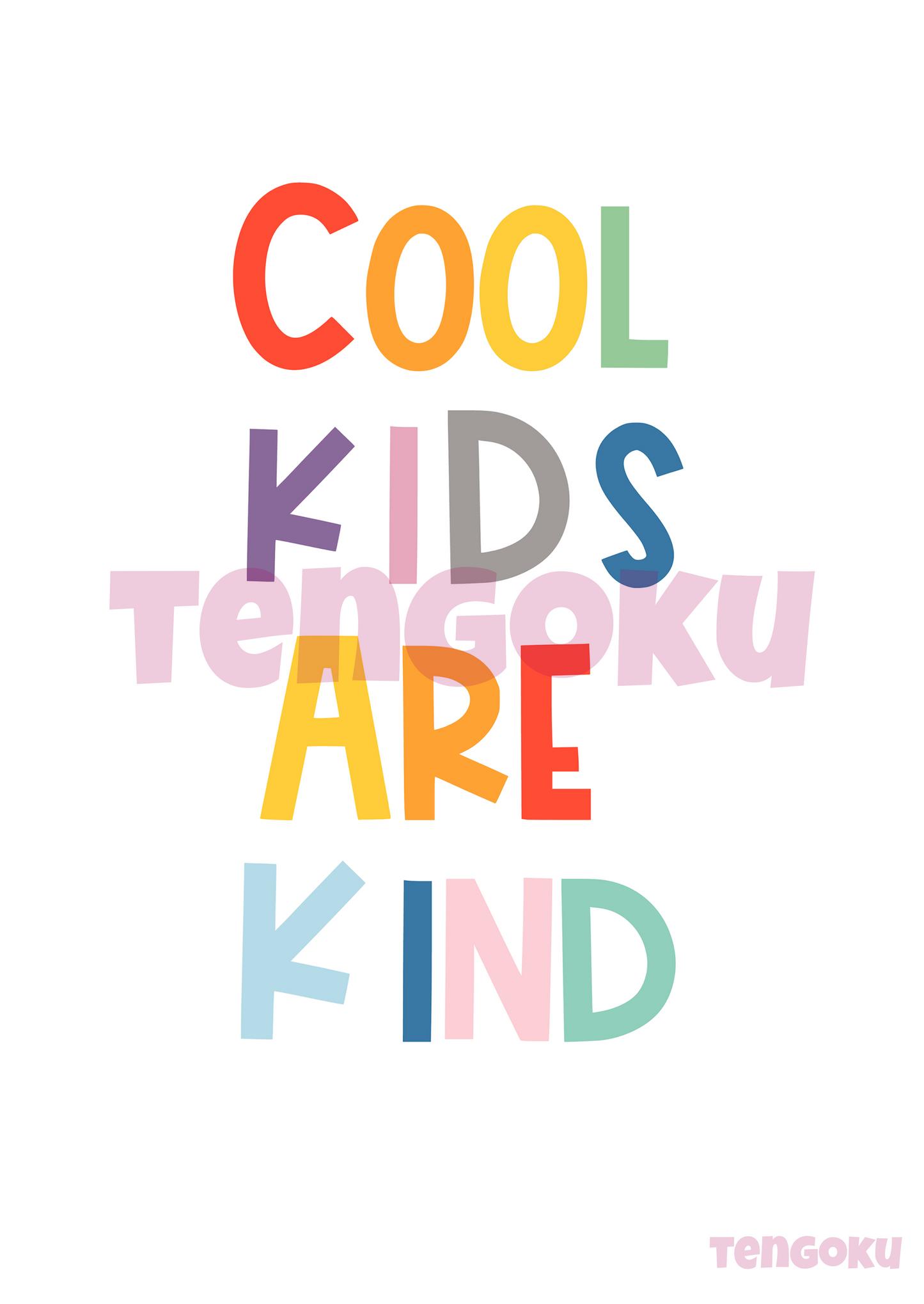 Cool kids are kind | Poster For Home And Office Decor