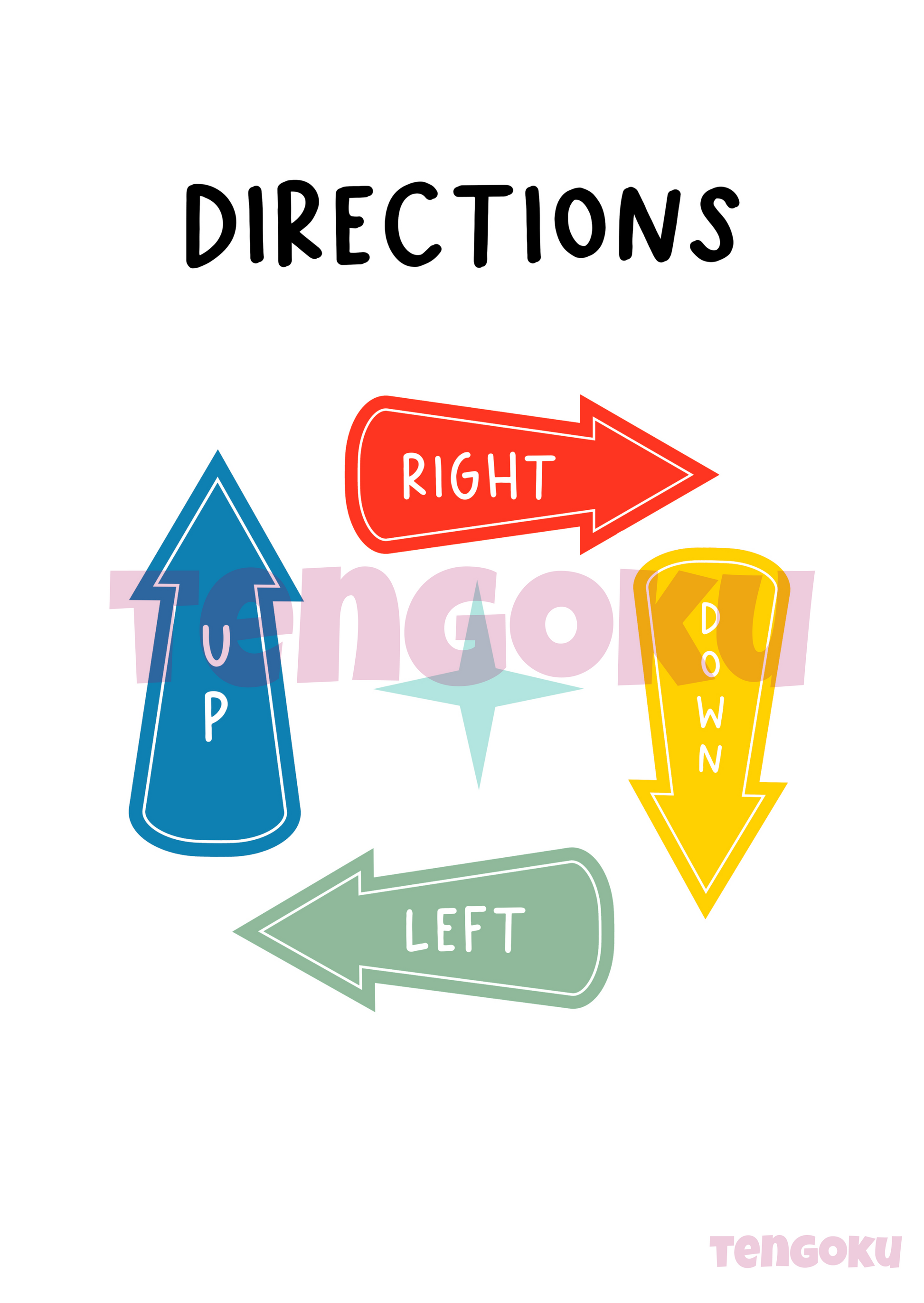 Directions | Poster For Home And Office Decor