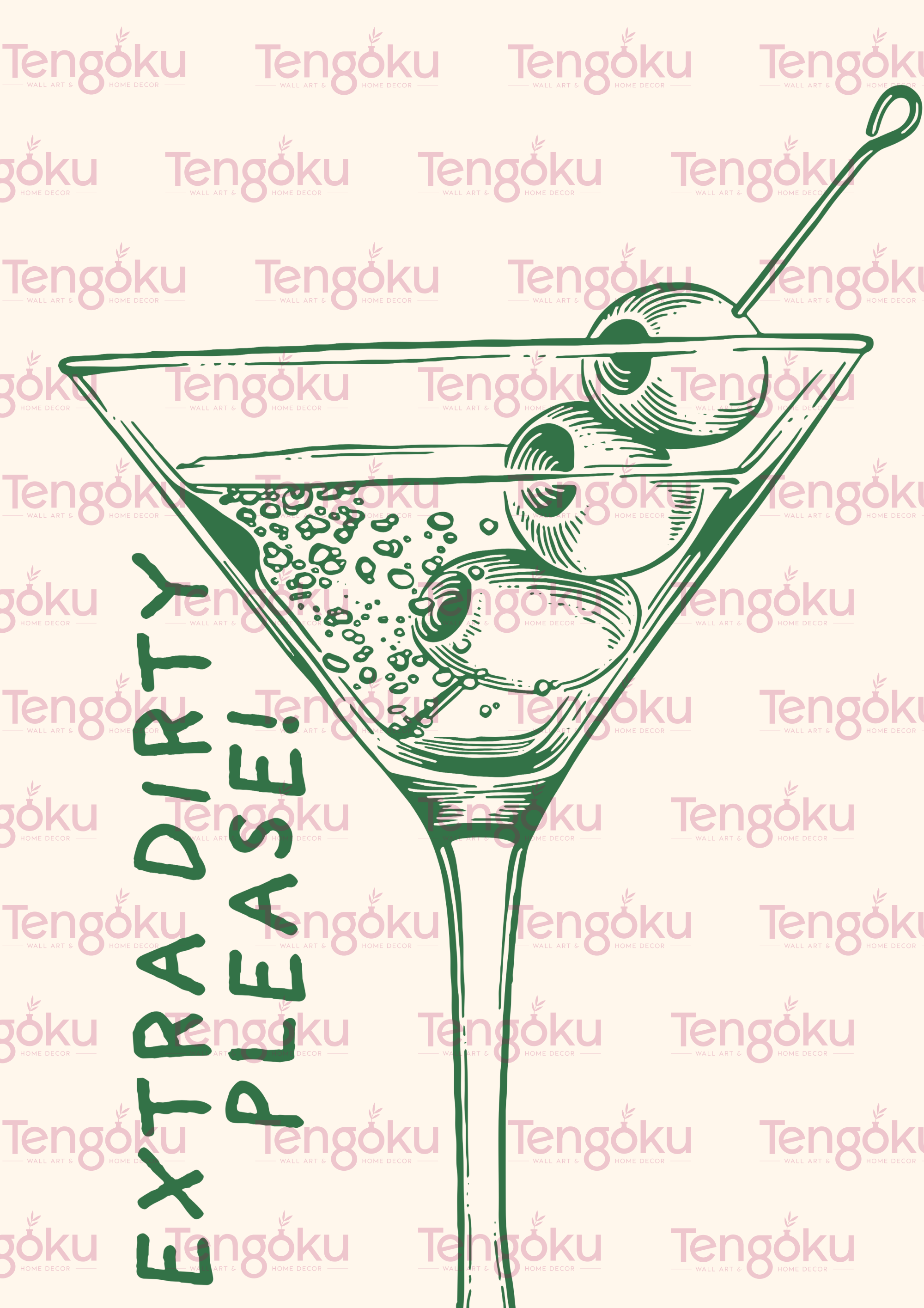 Dry Martini | Kitchen Decor Posters | Tengoku