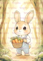 Farmer Rabbit | Nursery Decor Posters | Tengoku