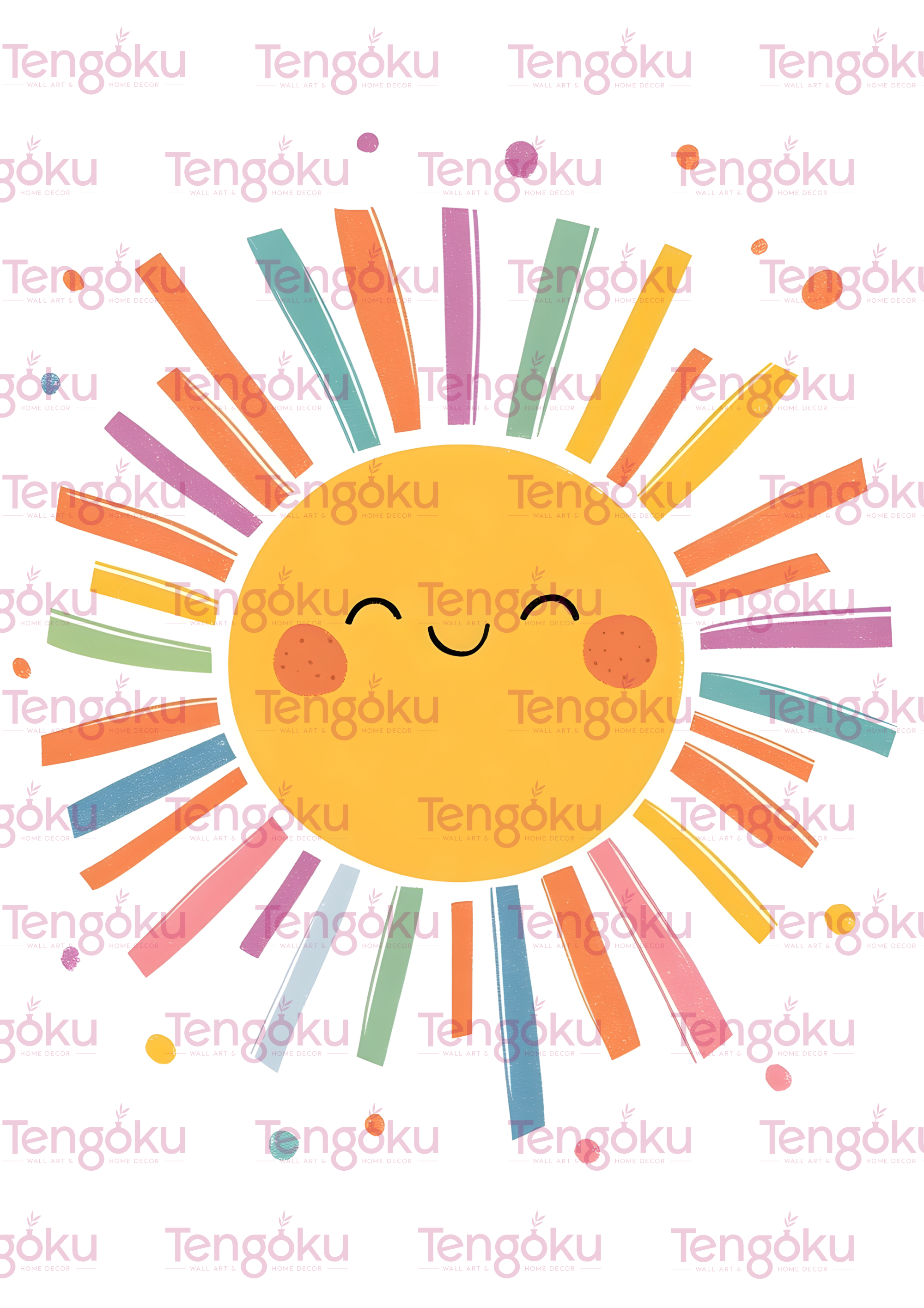 Happy Sun | Nursery Decor Posters | Tengoku