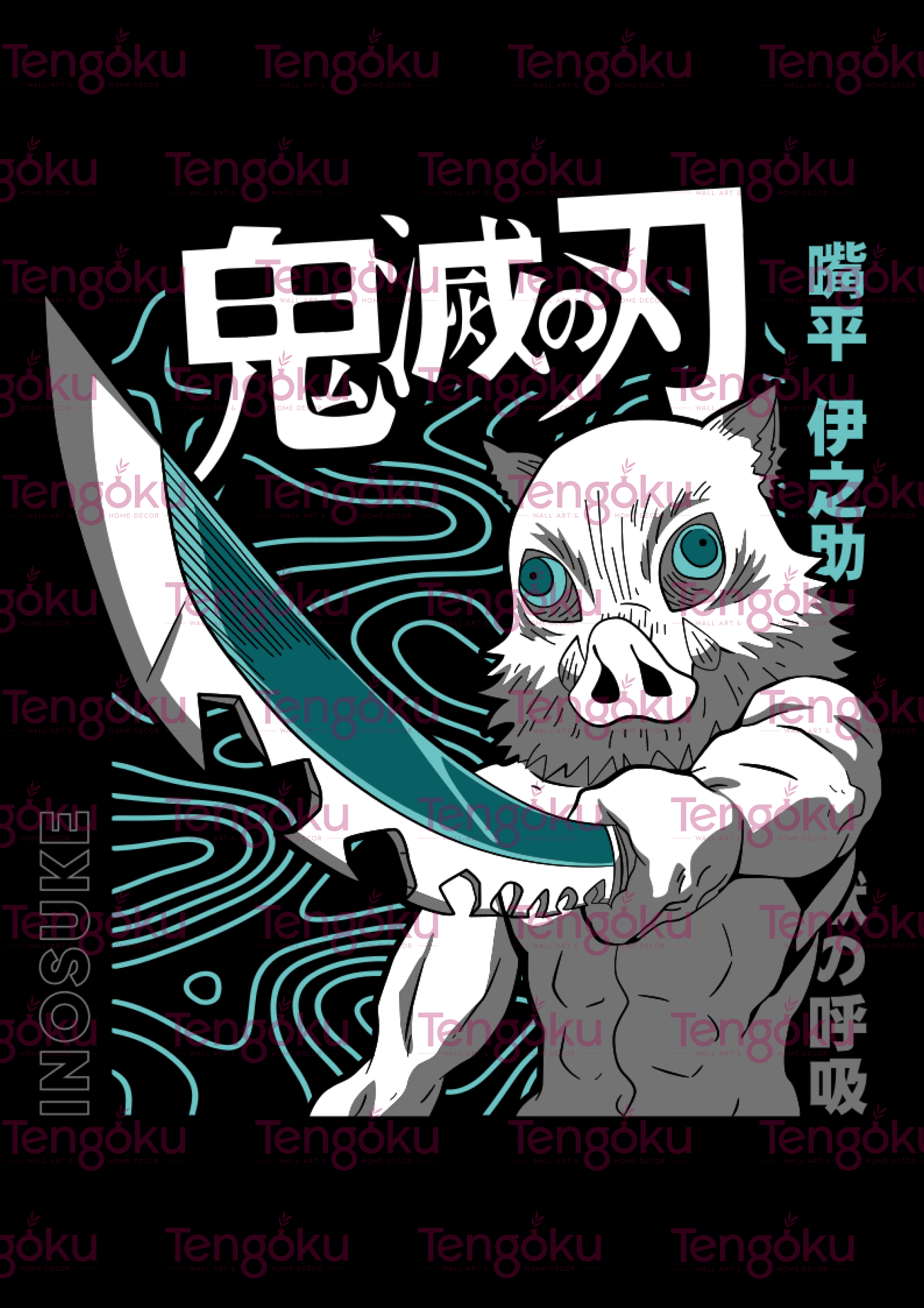 Inosuke Hashibara | Demon Slayer Poster | Anime Posters | Tengoku