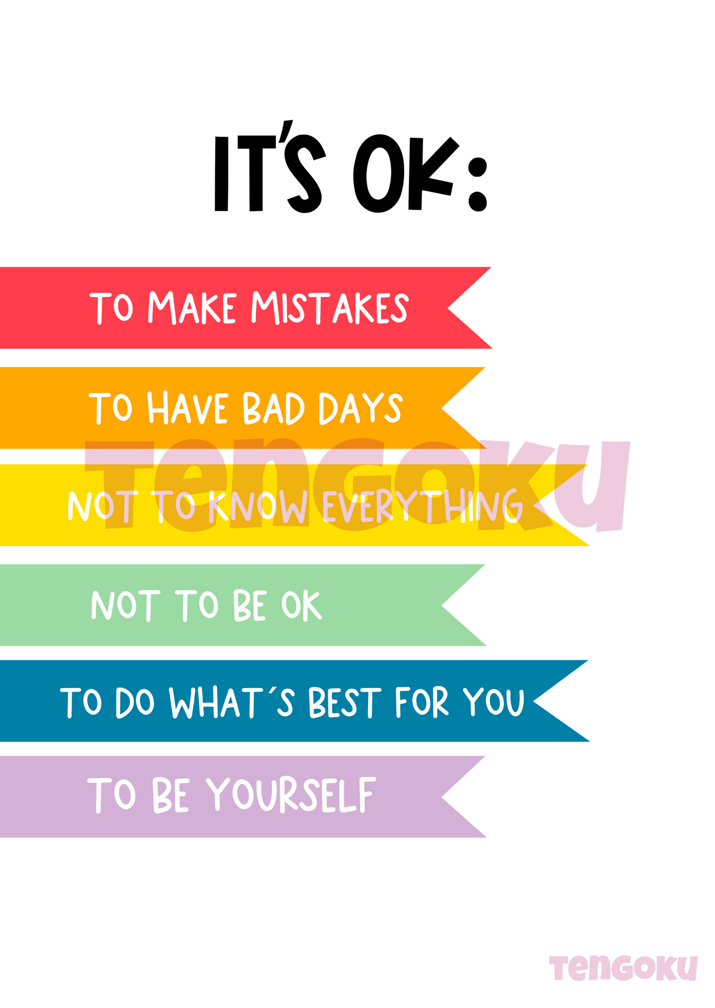 Its ok | Poster For Home And Office Decor