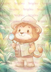 Lion Safari | Nursery Decor Posters | Tengoku