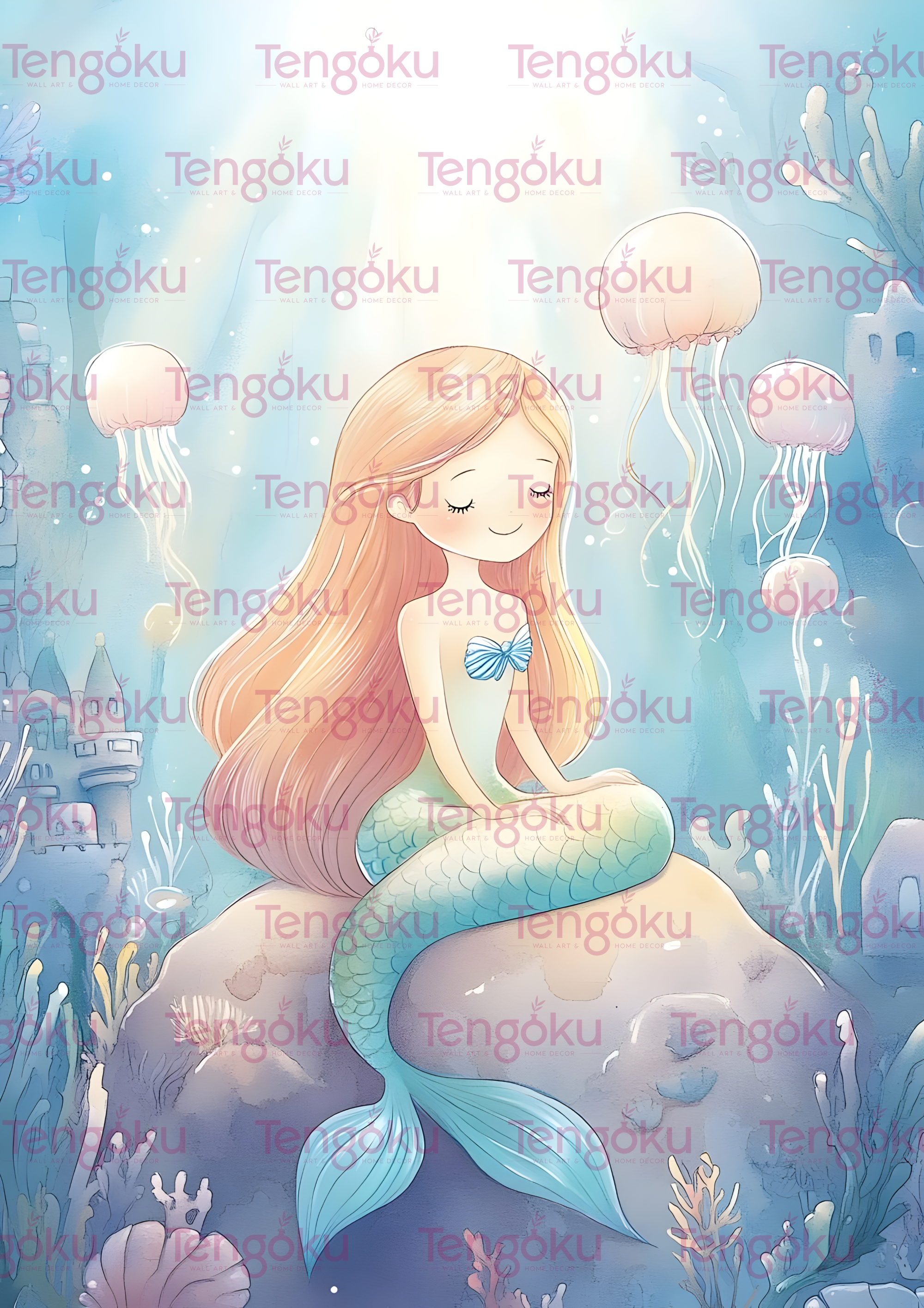Mermaid | Nursery Decor Posters | Tengoku