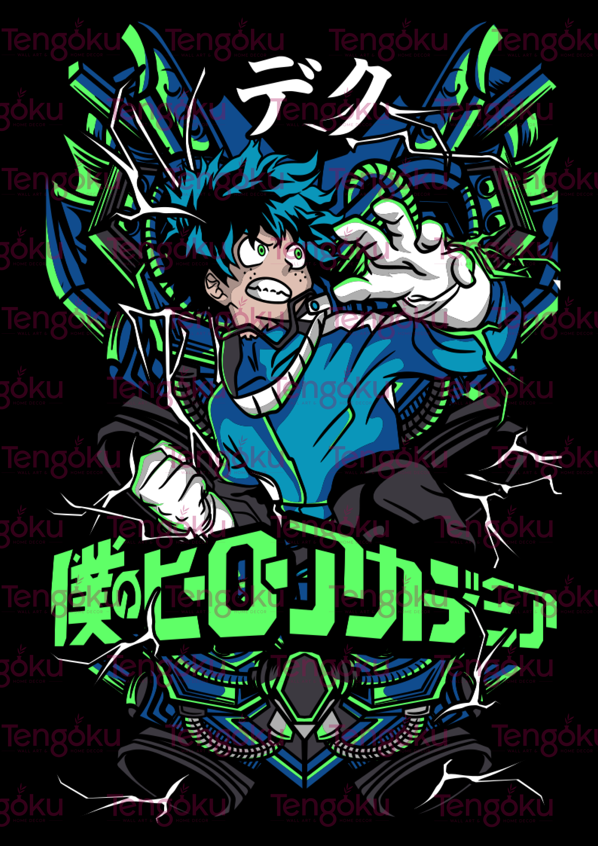Midoriya | My Hero Academia Poster | Anime Posters | Tengoku