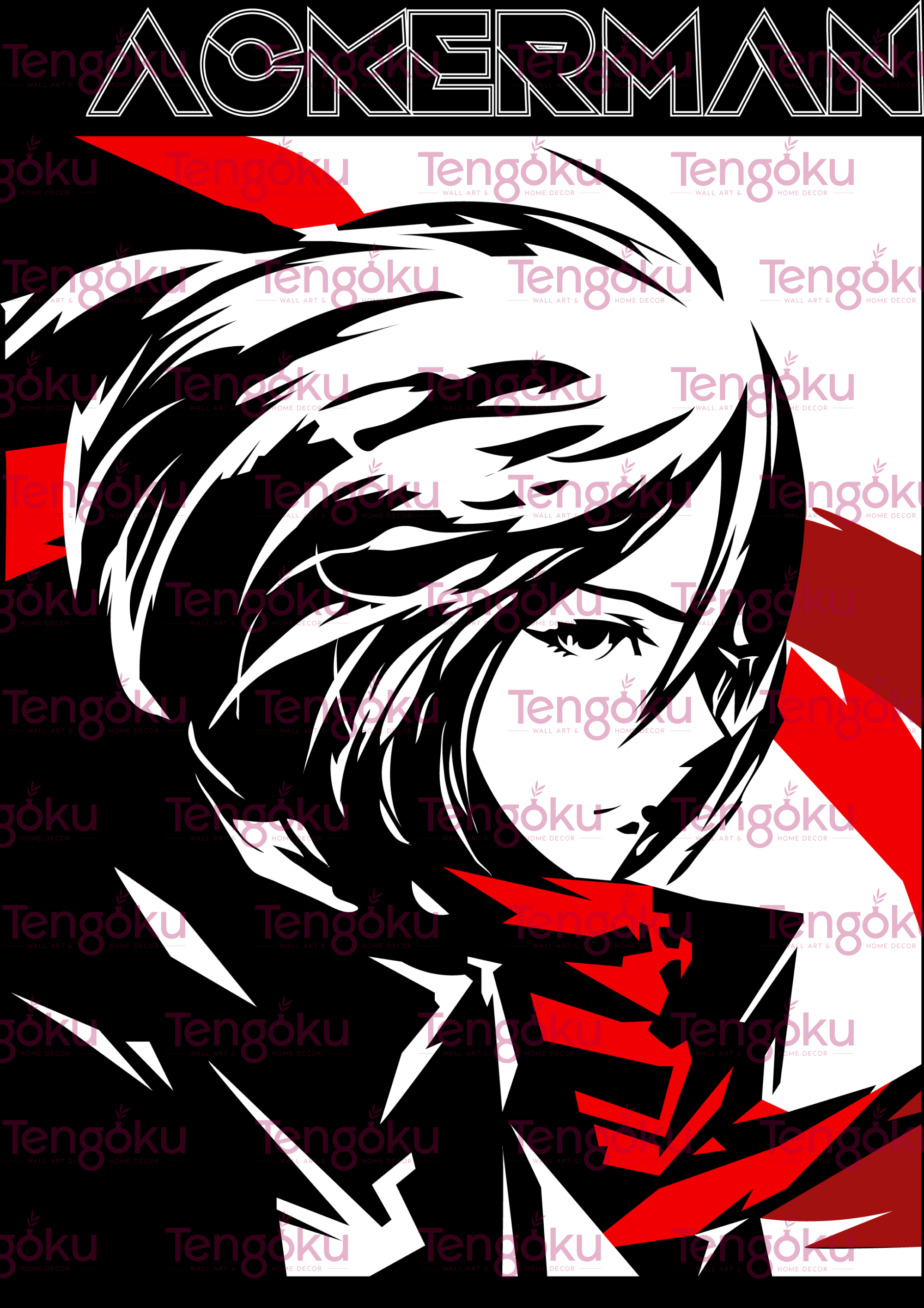 Mikasa Ackerman | Attack on Titan Poster | Anime Posters | Tengoku