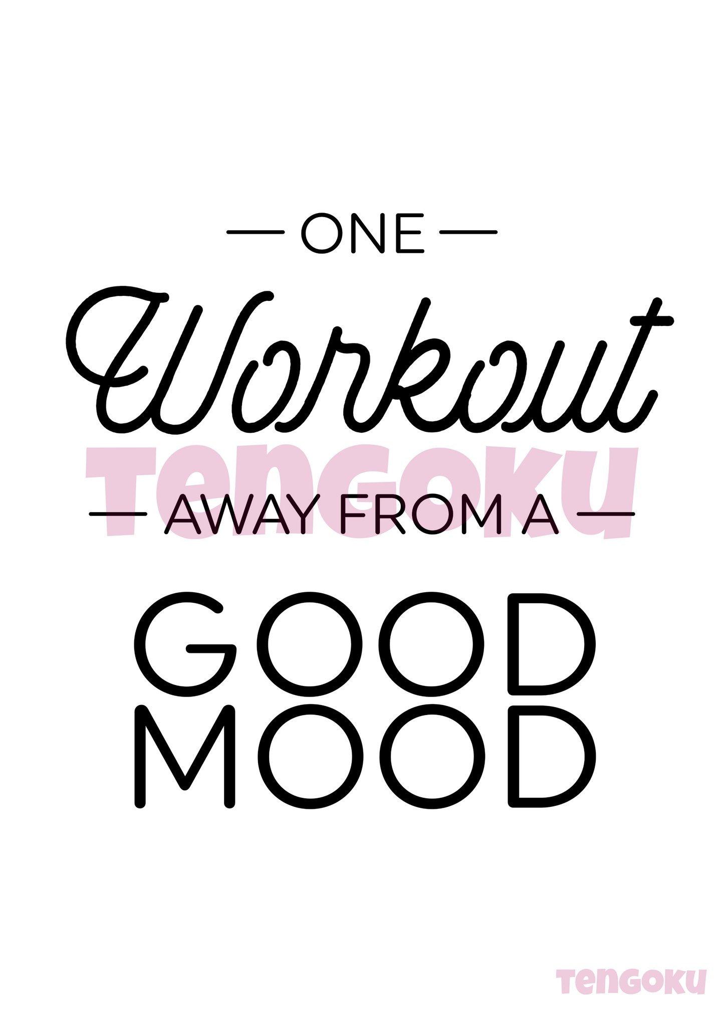 One workout | Poster For Home And Office Decor