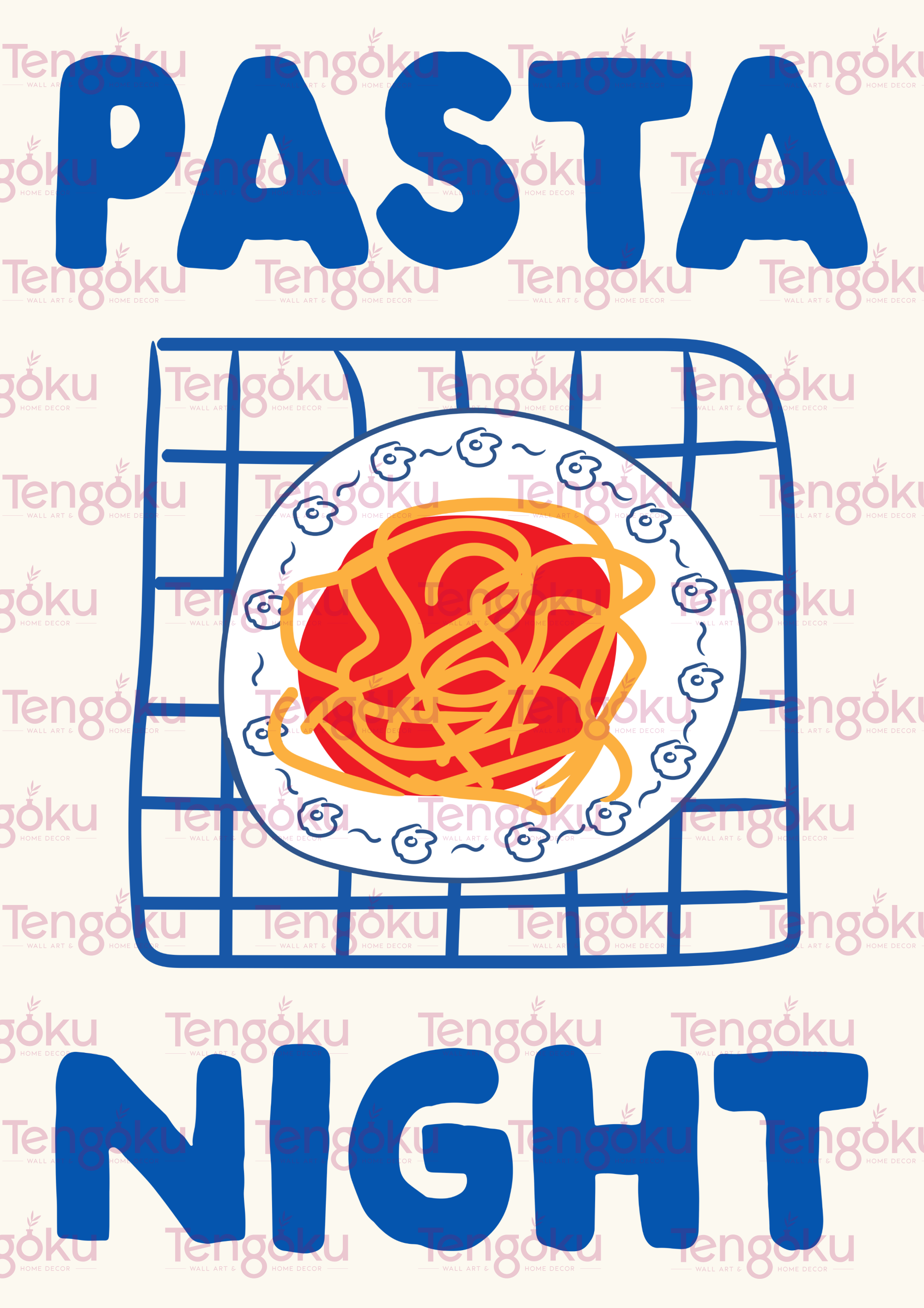 Pasta Night | Kitchen Decor Posters | Tengoku