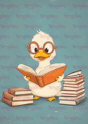 Reading Duck | Nursery Decor Posters | Tengoku