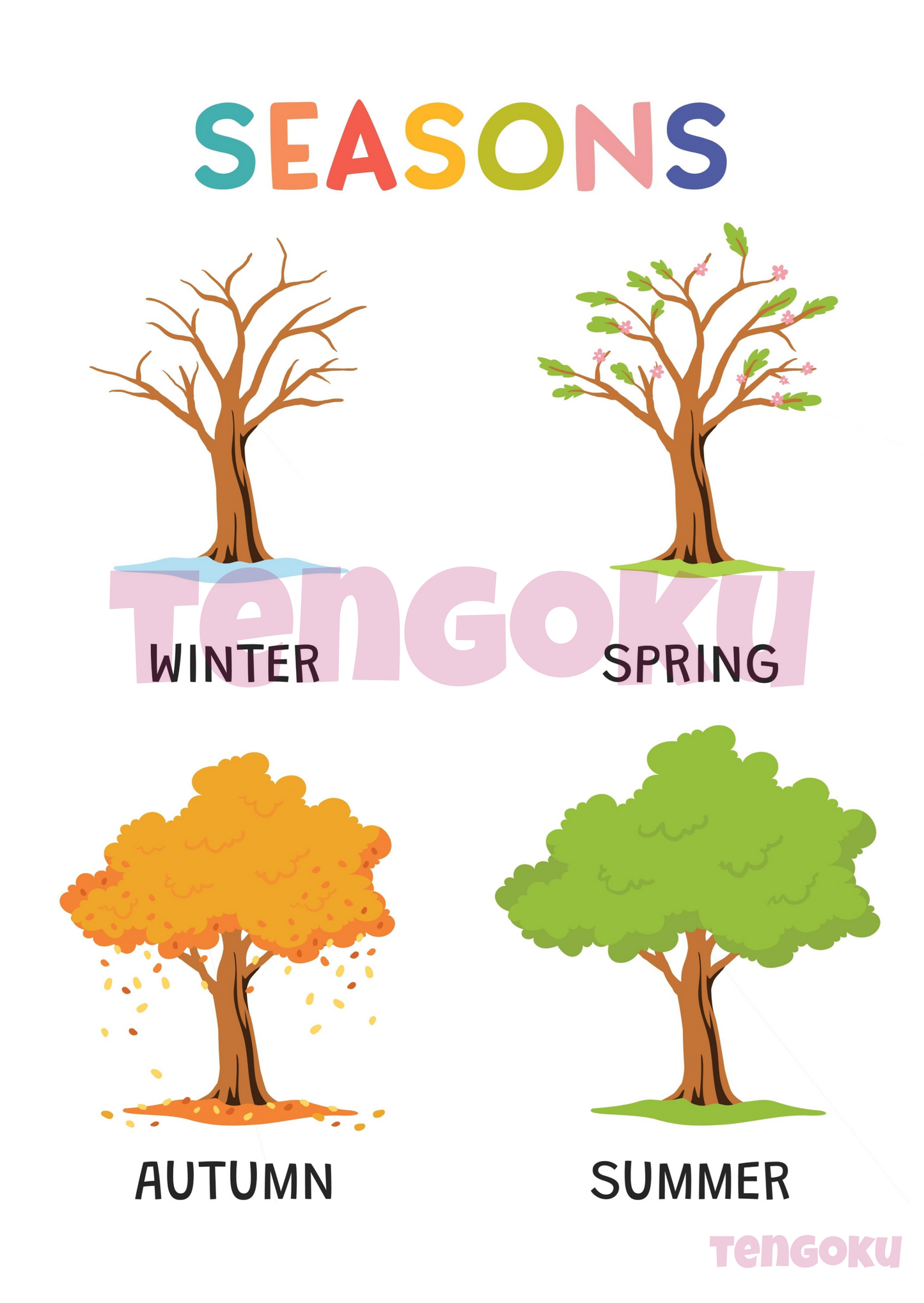 Seasons | Poster For Home And Office Decor