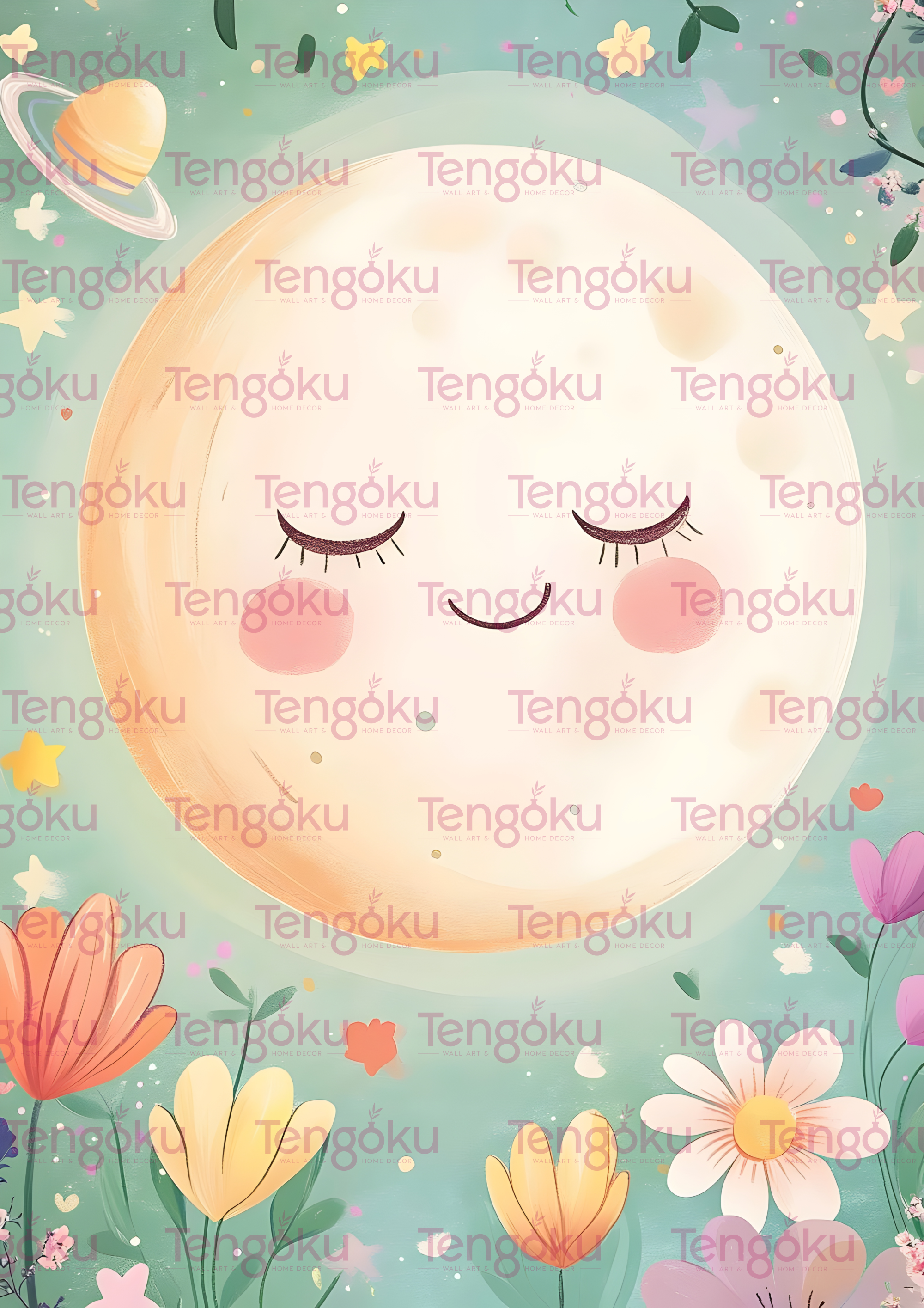 Sleepy Sun | Nursery Decor Posters | Tengoku