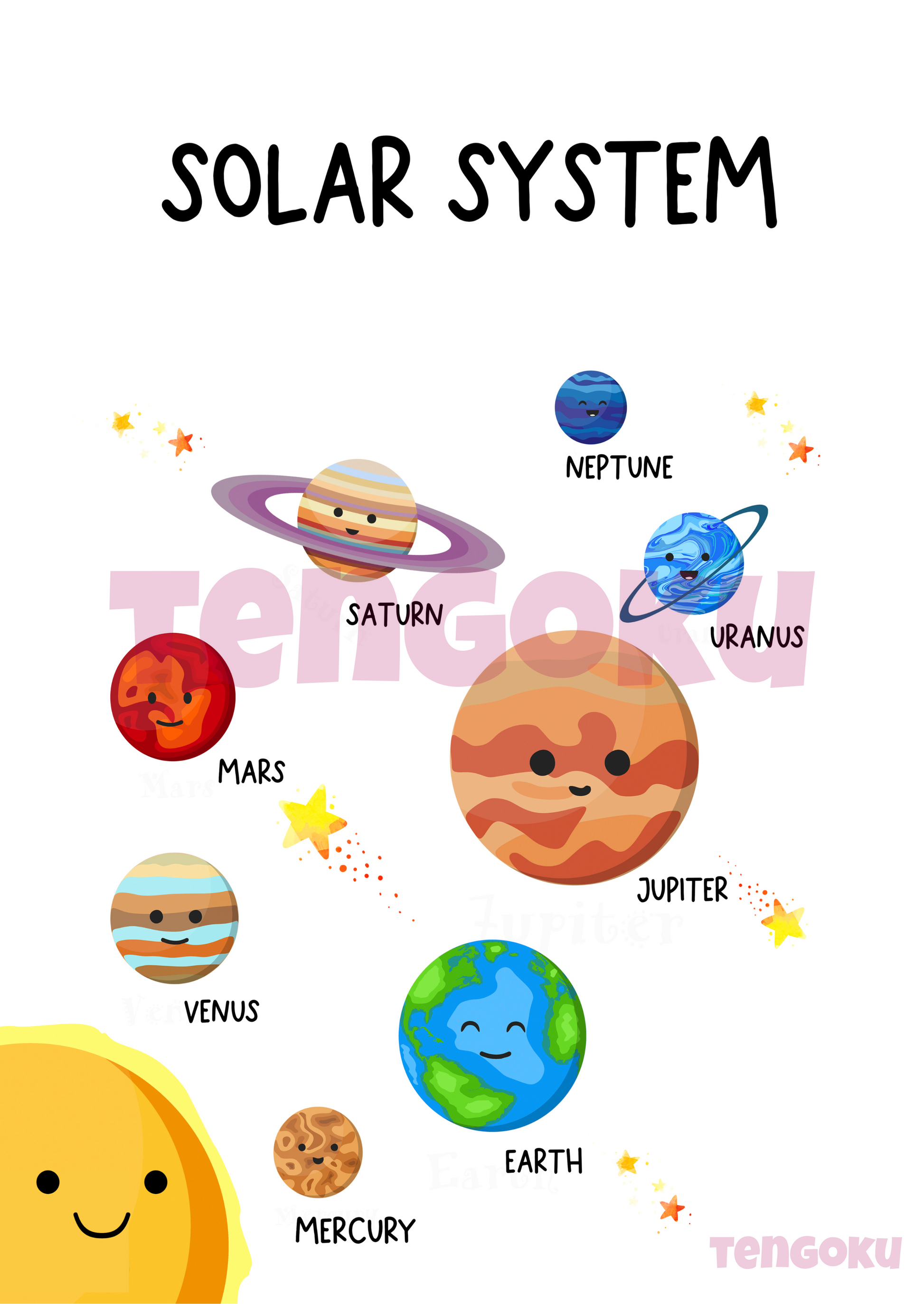 Solar System | Poster For Home And Office Decor