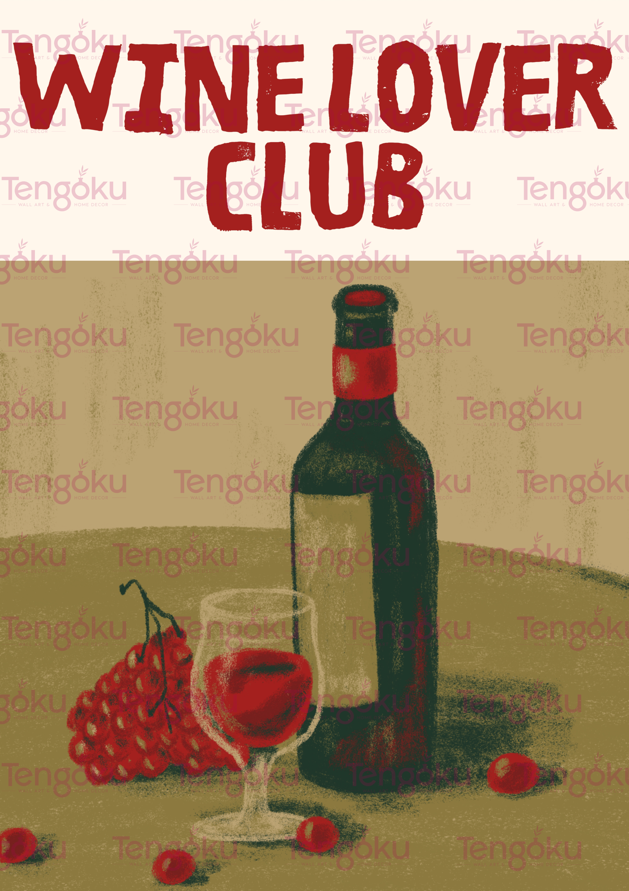 Wine Lovers | Kitchen Decor Posters | Tengoku