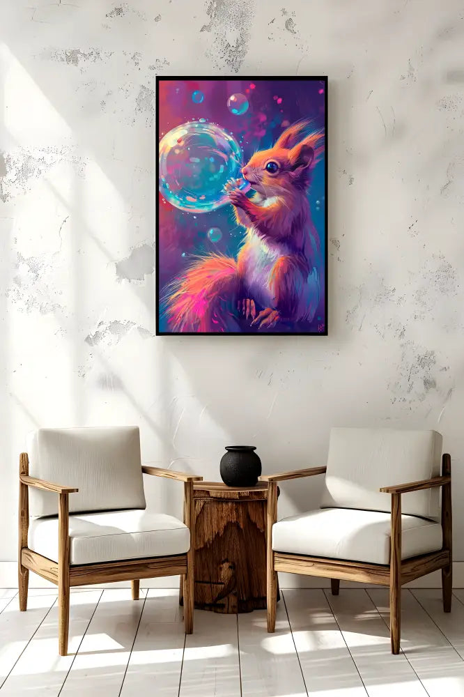 Bubblee Squirrel | Poster For Home And Office Decor