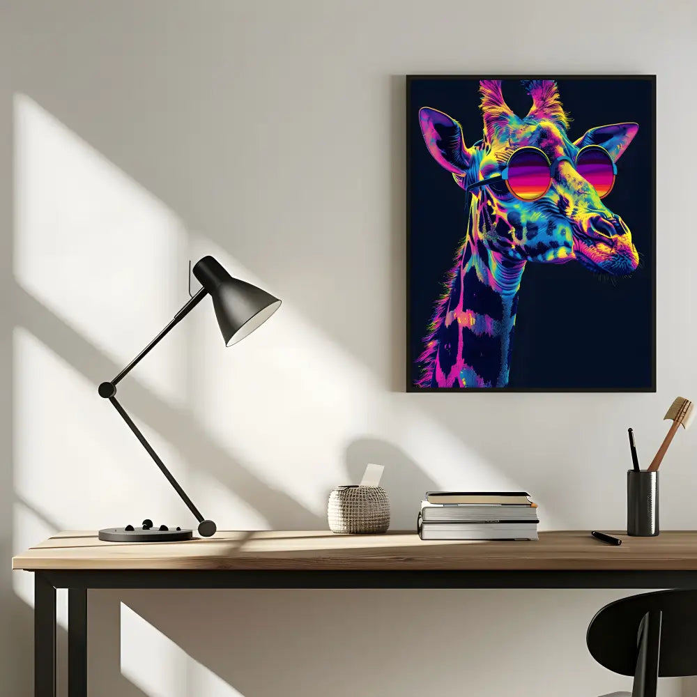 Hippie Giraffe | Poster For Home And Office Decor