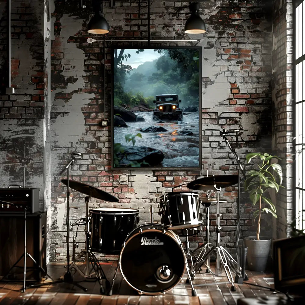 Mahindra Jeep | Poster For Home And Office Decor